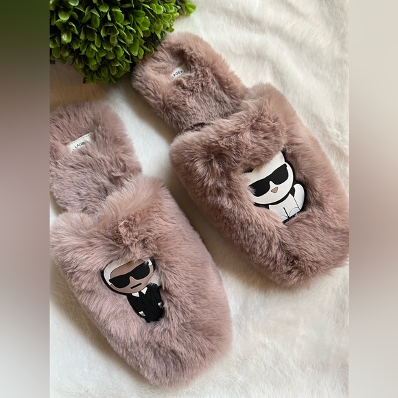 Karl Lagerfeld Shoes - ‼️sold Karl Lagerfeld Paris Lucille fluffy slides size 10 new with tags